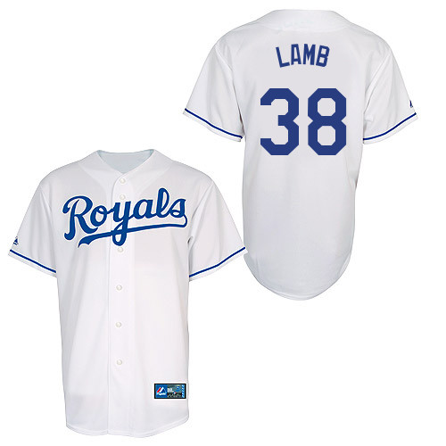 John Lamb #38 Youth Baseball Jersey-Kansas City Royals Authentic Home White Cool Base MLB Jersey